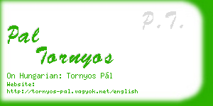 pal tornyos business card